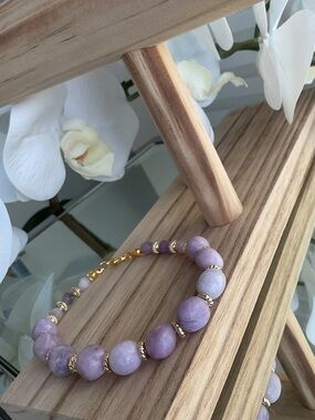 Genuine Lepidolite Bracelet - Various sizes